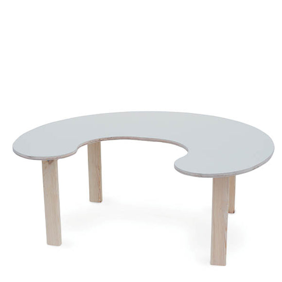שולחן פרסה קוטר 120 מעץ